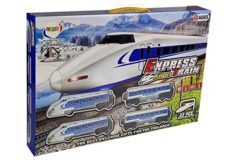 LEAN Toys Kolejka Pociąg Pendolino Tory na Baterie z Dźwiękiem i Światłem