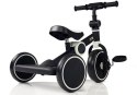 LEAN Toys Rower Na Pedały Biegowy Trójkołowy Czarno-Biały