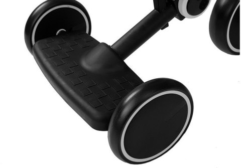 LEAN Toys Rower Na Pedały Biegowy Trójkołowy Czarno-Biały LEAN Toys Rower Na Pedały Biegowy Trójkołowy Czarno-Biały