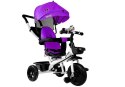LEAN Toys Rower Trójkołowy PRO300 Fioletowy