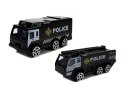 LEAN Toys Samolot Rozkładany Policyjny z Autkami 1:64 ze światłami i dźwiękiem