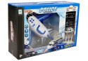 LEAN Toys Samolot Rozkładany Policyjny z Autkami 1:64 ze światłami i dźwiękiem