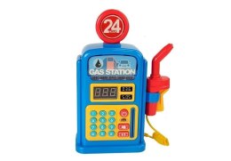 LEAN Toys Stacja Benzynowa z Autkami, Światłami, Dźwiękiem