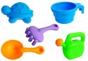LEAN Toys Stolik Piaskownica Foremki do Piasku Łopatki Konewka