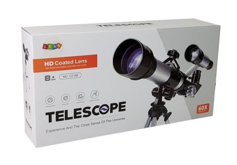 LEAN Toys Teleskop Luneta Edukacyjny Astronomia Odkrywca 60x LEAN Toys Teleskop Luneta Edukacyjny Astronomia Odkrywca 60x