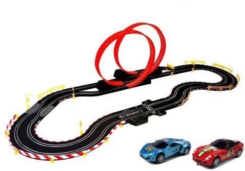LEAN Toys Tor Wyścigowy 1:43 2 Autka Kontrolery Top Turbo 540 cm długości LEAN Toys Tor Wyścigowy 1:43 2 Autka Kontrolery Top Turbo 540 cm długości