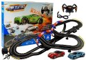 LEAN Toys Tor Wyścigowy 1:43 2 Autka Top Turbo Światła 7,6 m długości