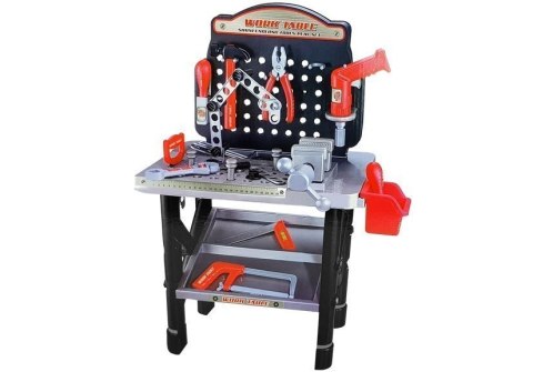 LEAN Toys Wysoki Warsztat Zestaw Narzędzi Wiertarka na Baterie 75 cm LEAN Toys Wysoki Warsztat Zestaw Narzędzi Wiertarka na Baterie 75 cm