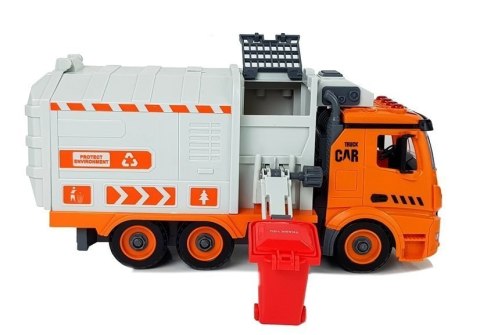 LEAN Toys Zestaw DIY Śmieciarka Sorter Segregowanie Odpadów Gra Śrubokręt Dźwięk Efekty Świetlne LEAN Toys Zestaw DIY Śmieciarka Sorter Segregowanie Odpadów Gra Śrubokręt Dźwięk Efekty Świetlne