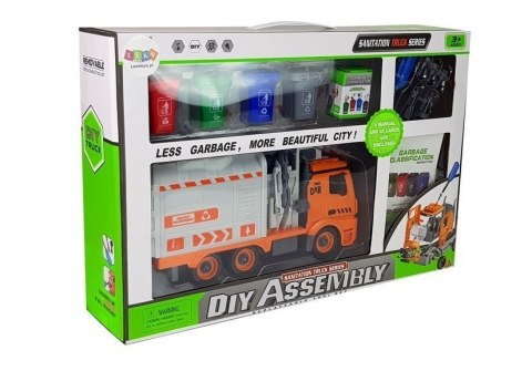 LEAN Toys Zestaw DIY Śmieciarka Sorter Segregowanie Odpadów Gra Śrubokręt Dźwięk Efekty Świetlne LEAN Toys Zestaw DIY Śmieciarka Sorter Segregowanie Odpadów Gra Śrubokręt Dźwięk Efekty Świetlne