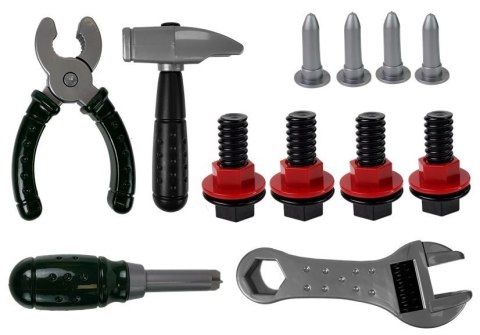 LEAN Toys Zestaw Narzędzi Wiertarka Na Baterie Młotek Kask