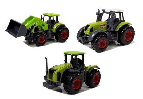 LEAN Toys Zestaw Pojazdów Rolniczych Traktory Przyczepy z Figurkami Zwierząt