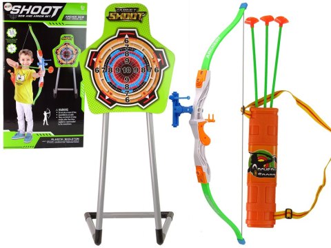 LEAN Toys Zestaw Strzelecki Łuk Tarcza Kołczan Strzały