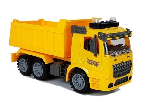 LEAN Toys Zestaw Wywrotka 1:14 Znaki Drogowe Światła Fotoradar Żółta