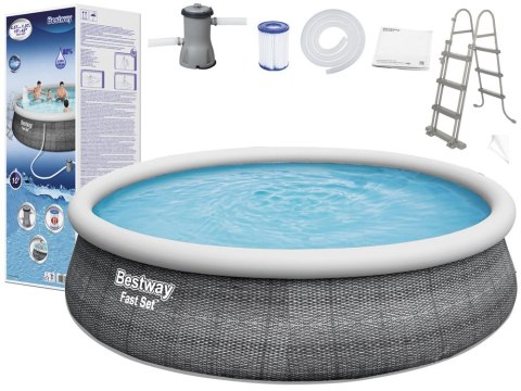 Bestway Basen ogrodowy rozporowy 457 x 107 cm Bestway 57372 Bestway Basen ogrodowy rozporowy 457 x 107 cm Bestway 57372