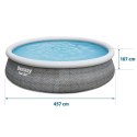 Bestway Basen ogrodowy rozporowy 457 x 107 cm Bestway 57372