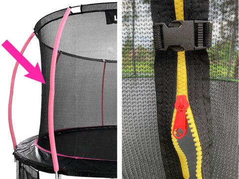 LEAN Sport Siatka Wewnętrzna do Trampoliny Sport Max 14ft Różowa