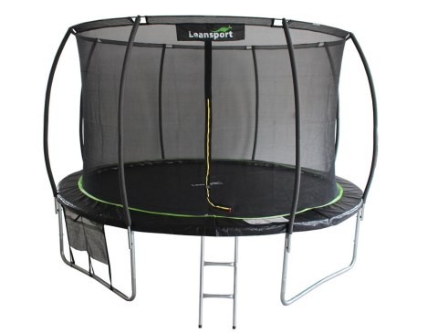 LEAN Sport Trampolina LEAN Sport Max 14ft Czarno-Zielona LEAN Sport Trampolina LEAN Sport Max 14ft Czarno-Zielona