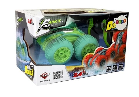 LEAN Toys Amfibia Dwustronna Zdalnie Sterowana Zielona 1:24