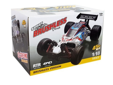 LEAN Toys Auto Terenowe Buggy Zdalnie Sterowane 1:18 Żółty ENOZE 9303E 45 km/h