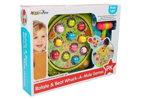 LEAN Toys Gra Zręcznościowa Uderz Kreta Dźwięk