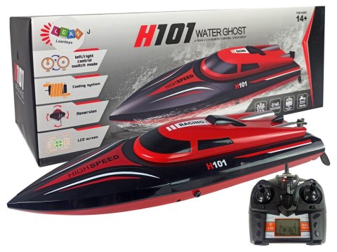 LEAN Toys Łódź Motorówka Zdalnie Sterowana H101 Czerwona 1:48 2.4G 35 km/h