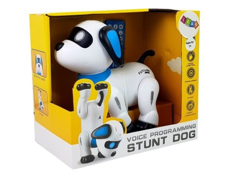 LEAN Toys Pies Robot Zdalnie Sterowany Głosem Pilotem Tańczy Szczeka Wykonuje Komendy
