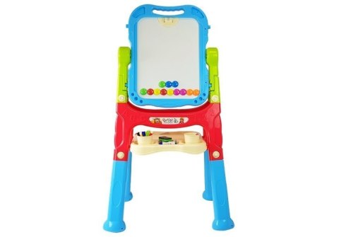 LEAN Toys Tablica Magnetyczna Kredowa 2w1 Niebiesko-Czerwona Akcesoria LEAN Toys Tablica Magnetyczna Kredowa 2w1 Niebiesko-Czerwona Akcesoria