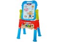 LEAN Toys Tablica Magnetyczna Kredowa 2w1 Niebiesko-Czerwona Akcesoria