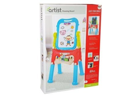 LEAN Toys Tablica Magnetyczna Kredowa 2w1 Niebiesko-Czerwona Akcesoria LEAN Toys Tablica Magnetyczna Kredowa 2w1 Niebiesko-Czerwona Akcesoria