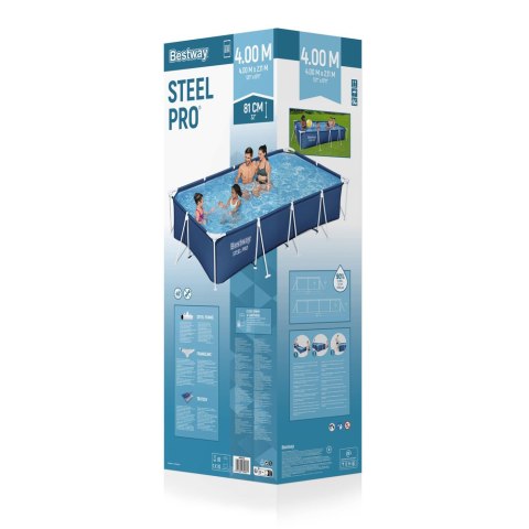 Bestway Basen Stelażowy 400 x 211 x 81 cm Bestway 56424 Bestway Basen Stelażowy 400 x 211 x 81 cm Bestway 56424