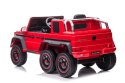 LEAN CARS Auto Na Akumulator Mercedes Benz G63 6X6 Czerwony