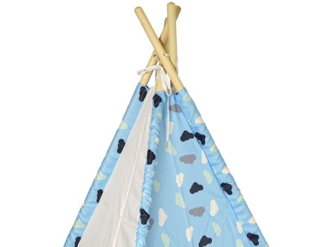 LEAN Toys Domek Namiot Dla Dzieci Tipi Indiański Chmurki Wodoodporny Ogród