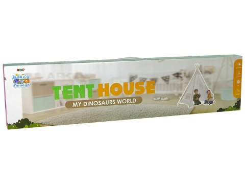 LEAN Toys Domek Namiot Dla Dzieci Tipi Indiański Chmurki Wodoodporny Ogród