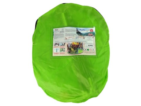 LEAN Toys Domek Namiot dla Dzieci Dinozaury Ogród Zielony
