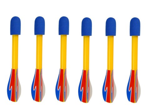 LEAN Toys Łuk Sportowy Duży Zasięg 6 Strzał Dla Dzieci Niebiesko-Czarny