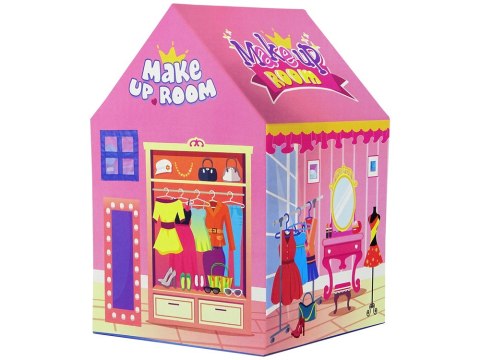 LEAN Toys Namiot Księżniczki dla Dzieci Salon Piękności Różowy Akcesoria Korona