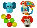 LEAN Toys Stolik Edukacyjny Zjeżdżalnia Dla Piłeczek Pianinko Kosz Koła Zębate