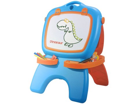 LEAN Toys Tablica Dwustronna Magnetyczna Kredowa Niebiesko Czerwona Szablony LEAN Toys Tablica Dwustronna Magnetyczna Kredowa Niebiesko Czerwona Szablony