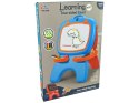 LEAN Toys Tablica Dwustronna Magnetyczna Kredowa Niebiesko Czerwona Szablony