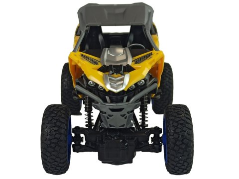 LEAN Toys Terenowe Auto Off- Road Zdalnie Sterowane 2,4 GHz 1:16 Żółte