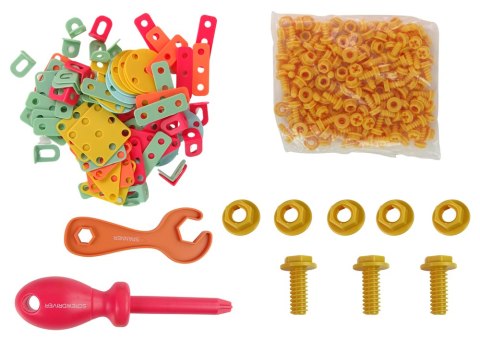 LEAN Toys Klocki Konstrukcyjne W Skrzynce Majsterkowanie Wiertarka DIY