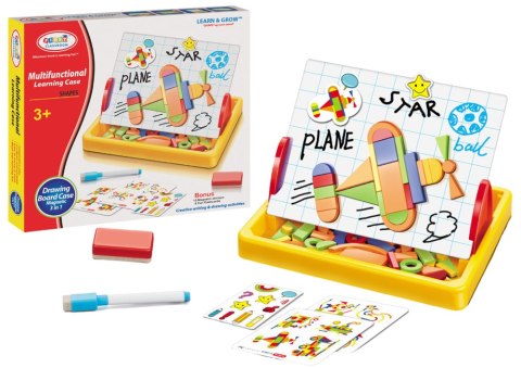 LEAN Toys Tablica Magnetyczna Do Rysowania Figury Geometryczne Magnesy