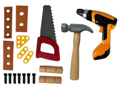 LEAN Toys Zestaw Majsterkowicza Warsztat Narzędzia Wiertarka