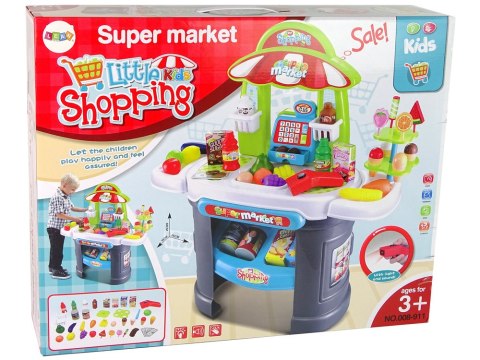 LEAN Toys Zestaw Supermarket Skaner Artykuły Spożywcze Dla Dzieci