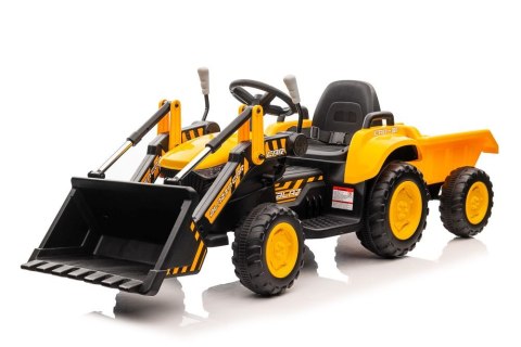 LEAN CARS Traktor Na Akumulator Z łyżką BW-X002A Żółty LEAN CARS Traktor Na Akumulator Z łyżką BW-X002A Żółty