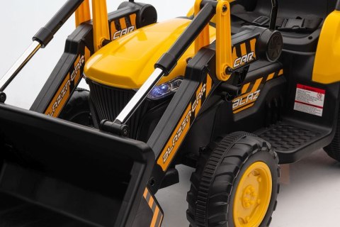 LEAN CARS Traktor Na Akumulator Z łyżką BW-X002A Żółty LEAN CARS Traktor Na Akumulator Z łyżką BW-X002A Żółty