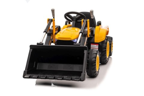 LEAN CARS Traktor Na Akumulator Z łyżką BW-X002A Żółty LEAN CARS Traktor Na Akumulator Z łyżką BW-X002A Żółty