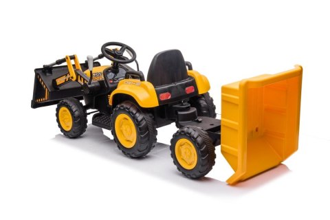 LEAN CARS Traktor Na Akumulator Z łyżką BW-X002A Żółty LEAN CARS Traktor Na Akumulator Z łyżką BW-X002A Żółty