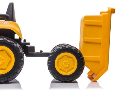 LEAN CARS Traktor Na Akumulator Z łyżką BW-X002A Żółty LEAN CARS Traktor Na Akumulator Z łyżką BW-X002A Żółty